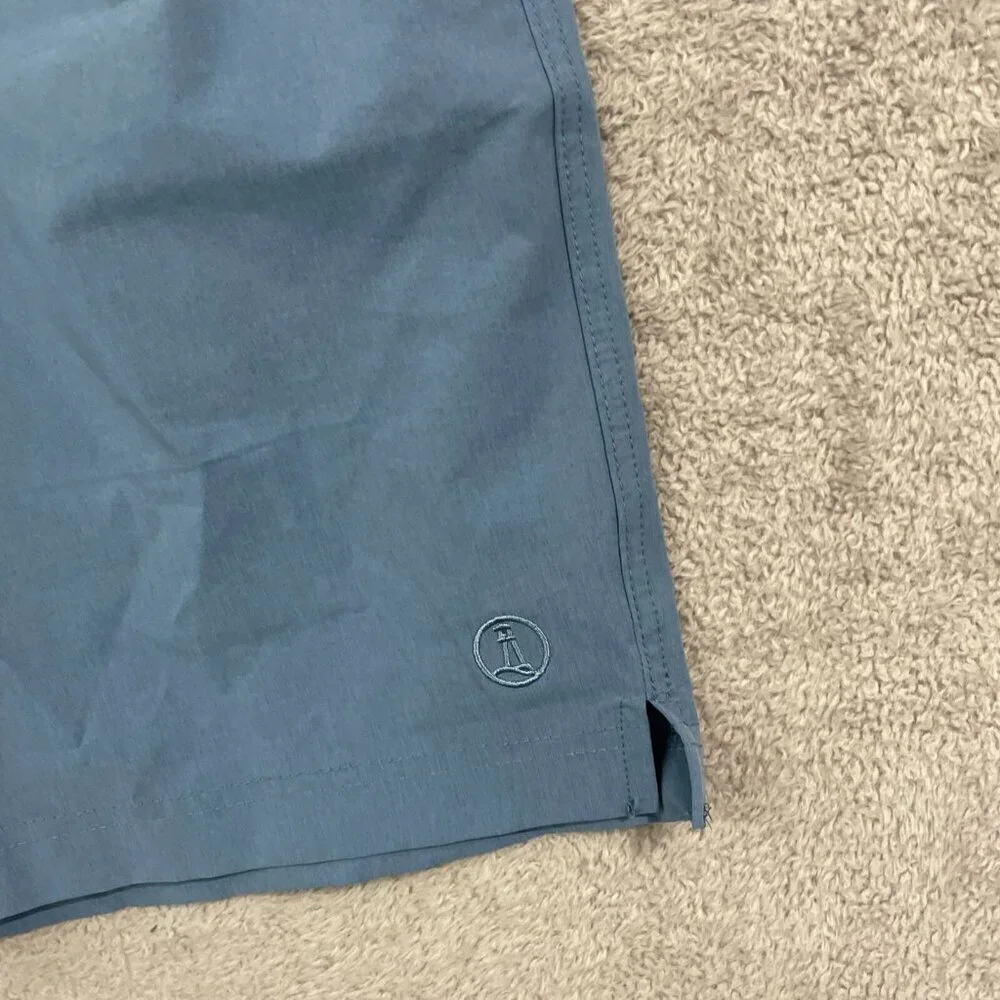 Copy NEW Lands' End Mens S UPF 50 Quick-Dry Swim Shorts Built-In Boxer Brief